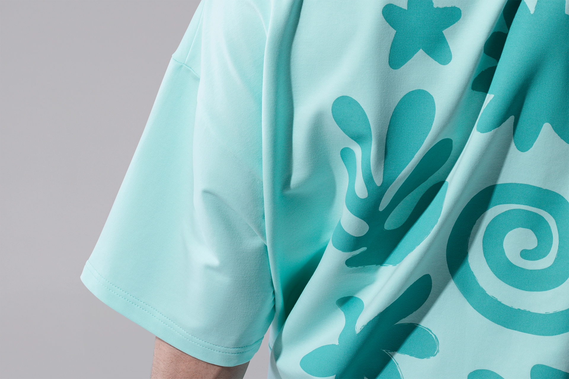 Oversized T-shirt, menta