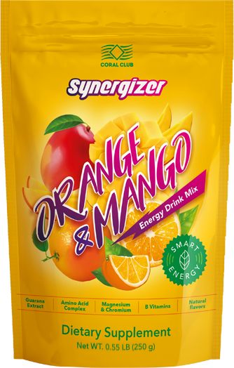 Synergizer narancs és mangó ízesítéssel