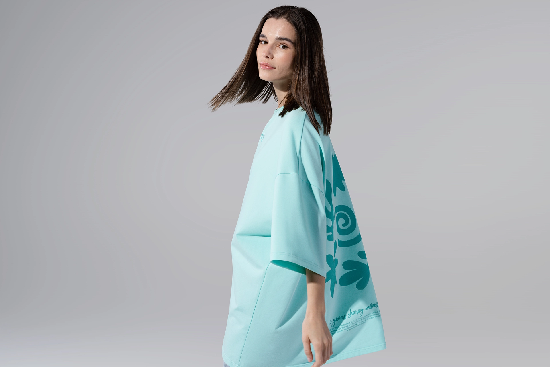 Oversized T-shirt, menta